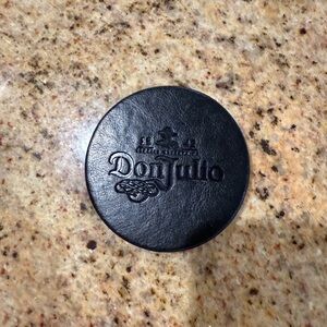 Don Julio Black Leather Coaster